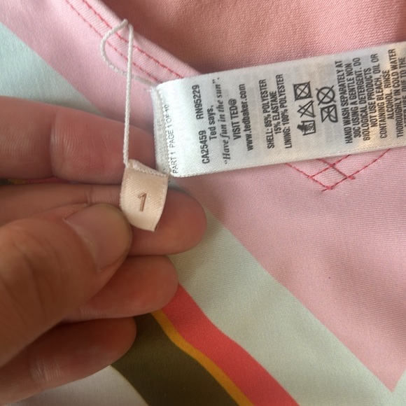 Ted Baker Mississippi Print One-Piece Swimsuit | Ted Size 1 (4 US) New. - Picture 8 of 9